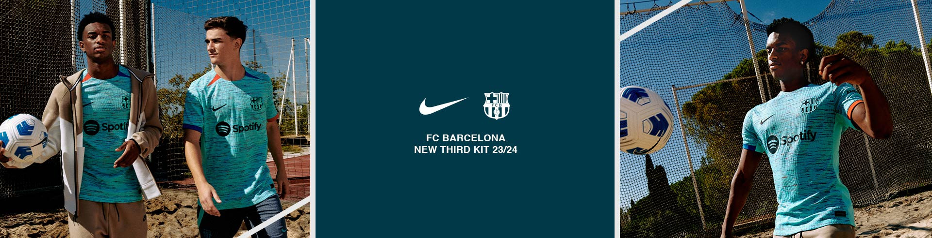 nike fc barcelona new third kit 23 24 all