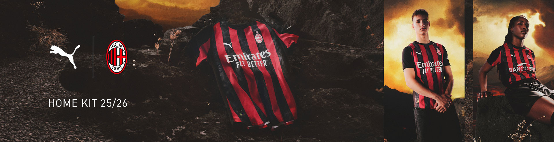 puma ac milan home kit 25 26 all