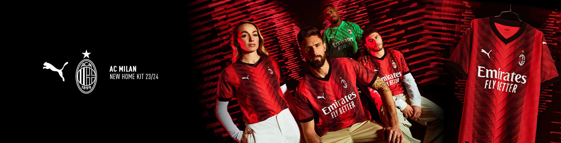 Puma AC Milan New Home Kit 23/24 IT