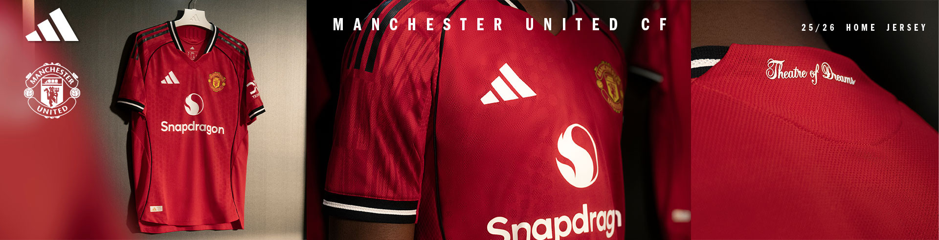 adidas manchester united home kit 2025 2026
