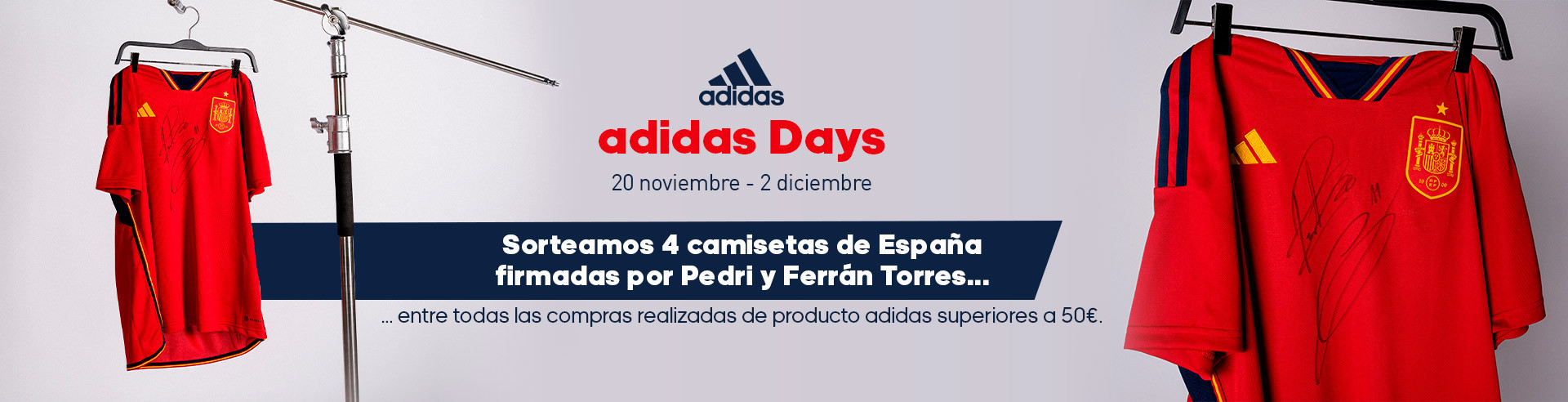 adidas Days Sorteo Camiseta de España Firmada NOVIEMBRE 2022 ES