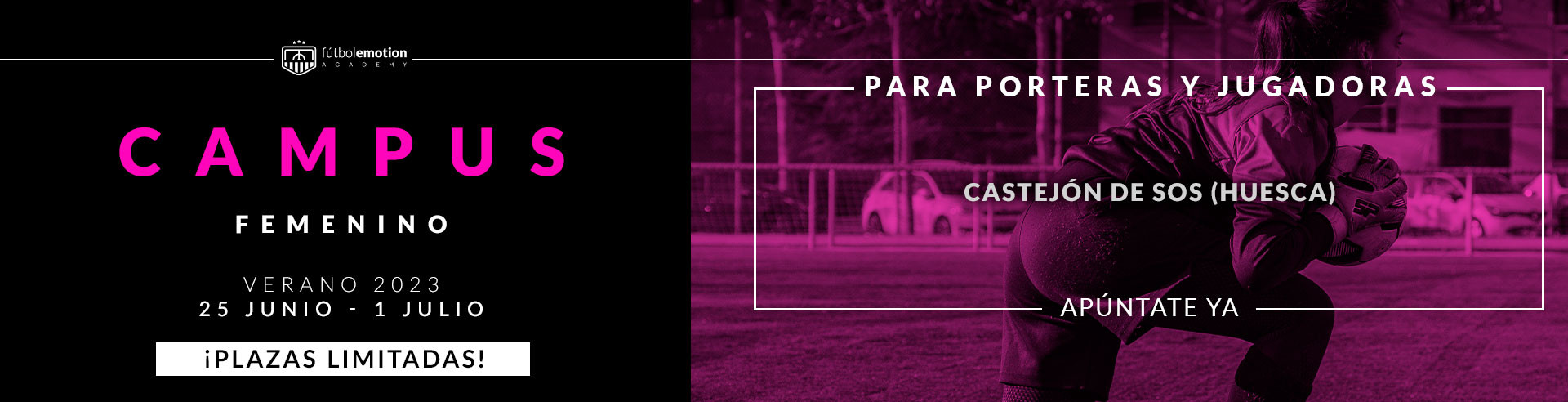 Campus de Verano Femenino para porteras y jugadoras