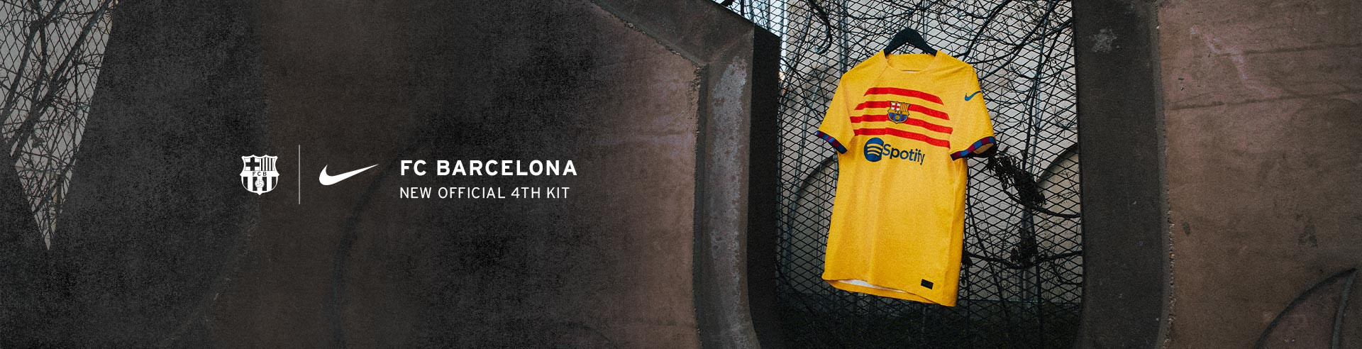 Nike FC Barcelona 4th Kit Senyera Shirt Febrero 2023