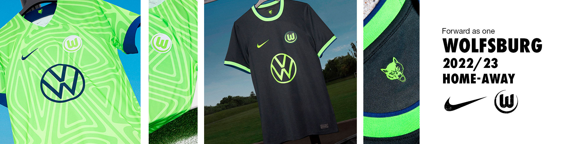 WOLFSBURG HOME AND AWAY KITS 2022 2023 JULIO 2022