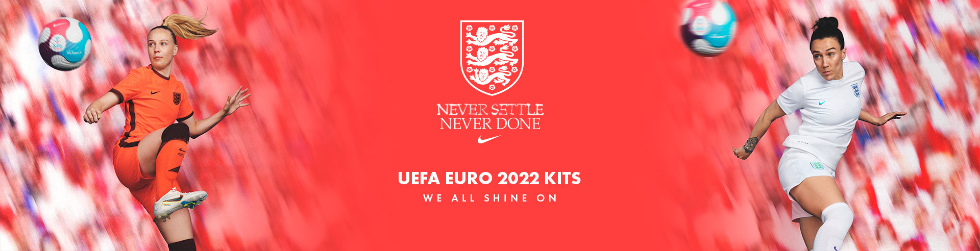 NIKE ENGLAND WOMEN EURO 2022 HOME AWAY KITS MAYO 2022 EN