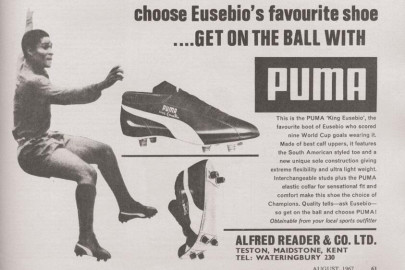 Puma, pionera en publicidad con jugadores de fútbol