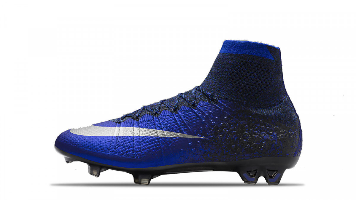 botines de cr7 azules