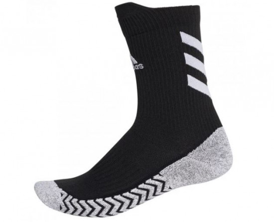 Calcetines de fútbol adidas antideslizantes blancos