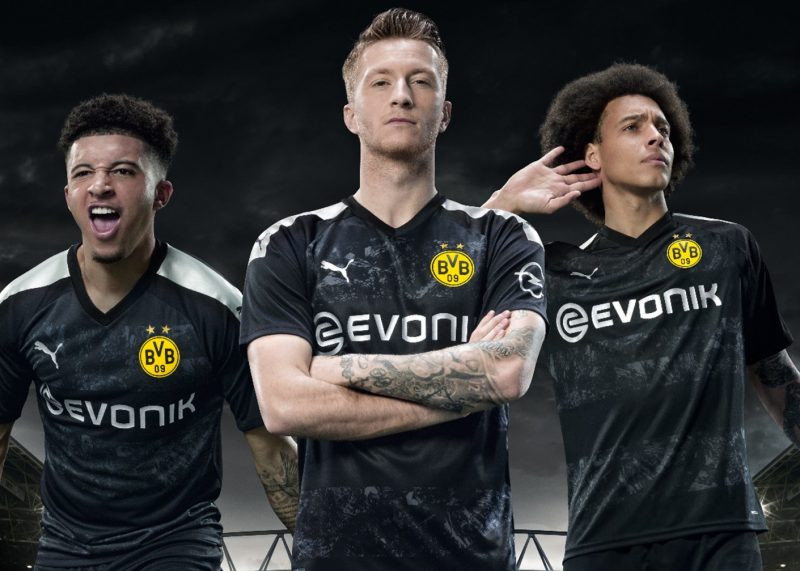 camiseta borussia dortmund negra 110 años