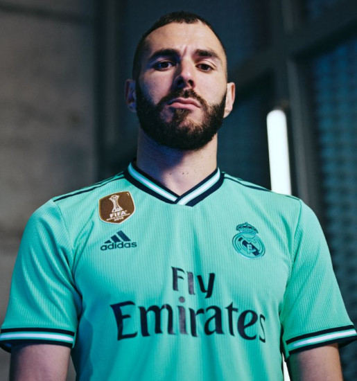 Camiseta real online madrid turquesa