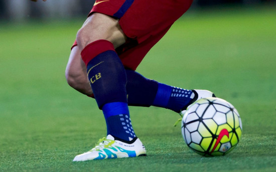 medias precortadas futbol