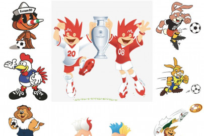 Todas as mascotes oficiais dos Campeonatos Europeus de futebol