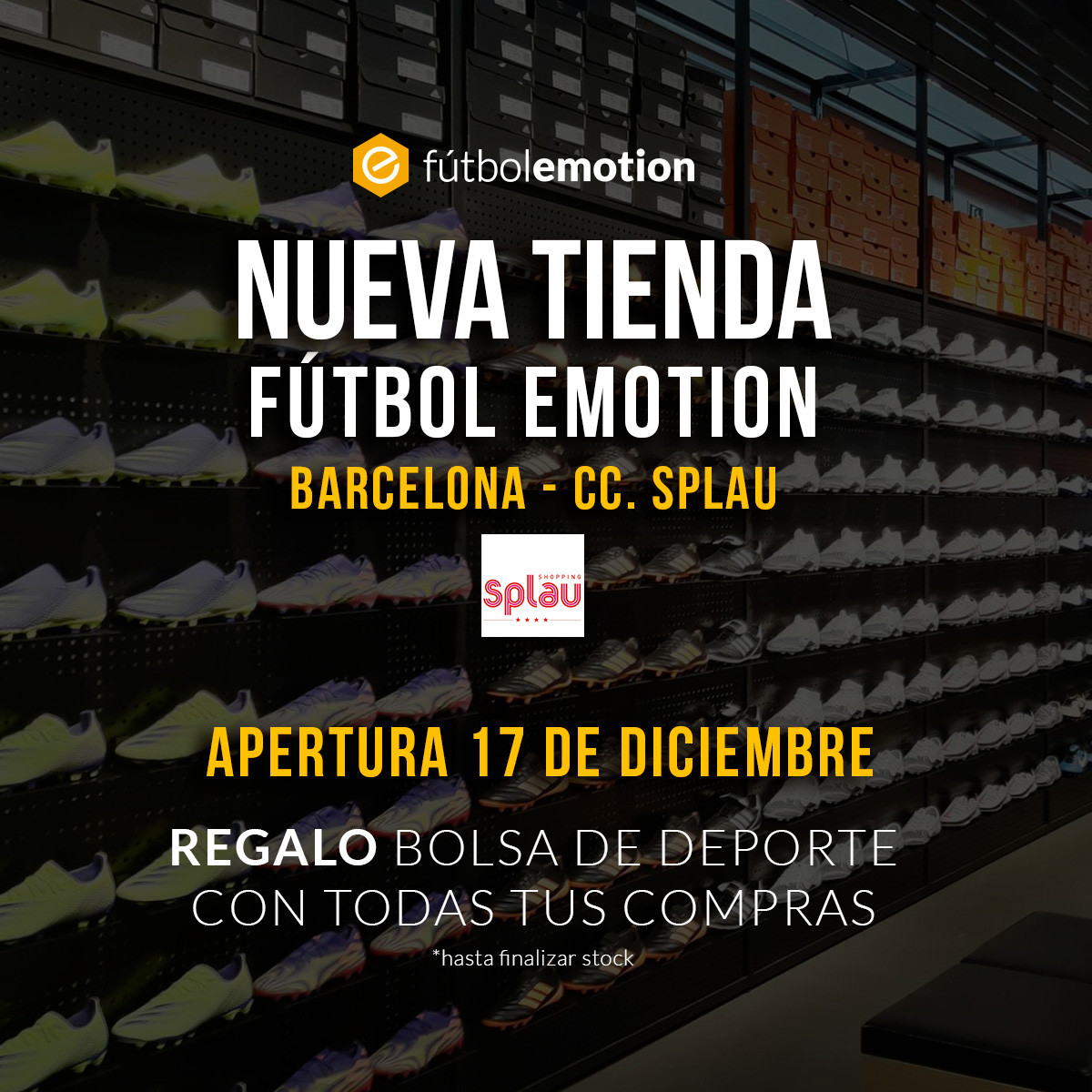 Nueva tienda Fútbol Emotion el Centro Comercial Splau - Blogs - Fútbol