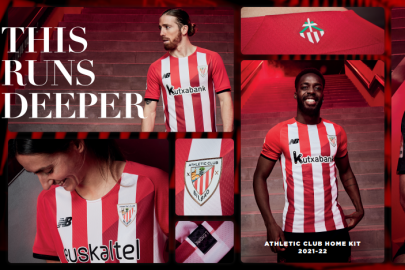 Las nuevas camisetas del Athletic Club 2021/22