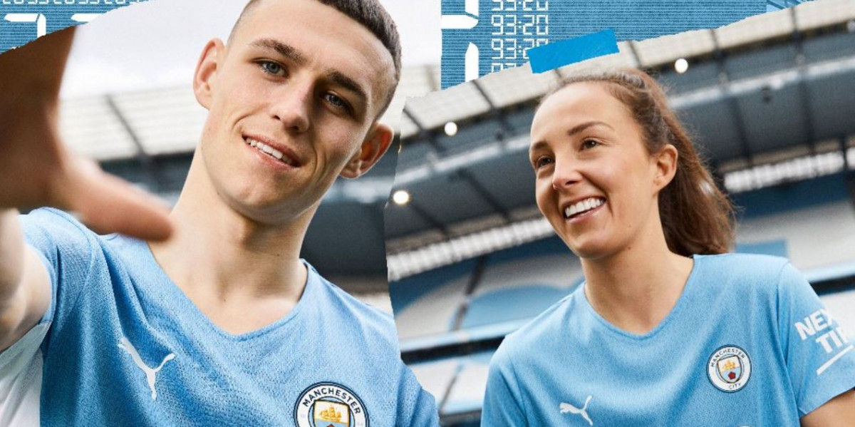 Temporada 2021/22 Manchester City Primera Equipación Oficial Camiseta Niño/a 