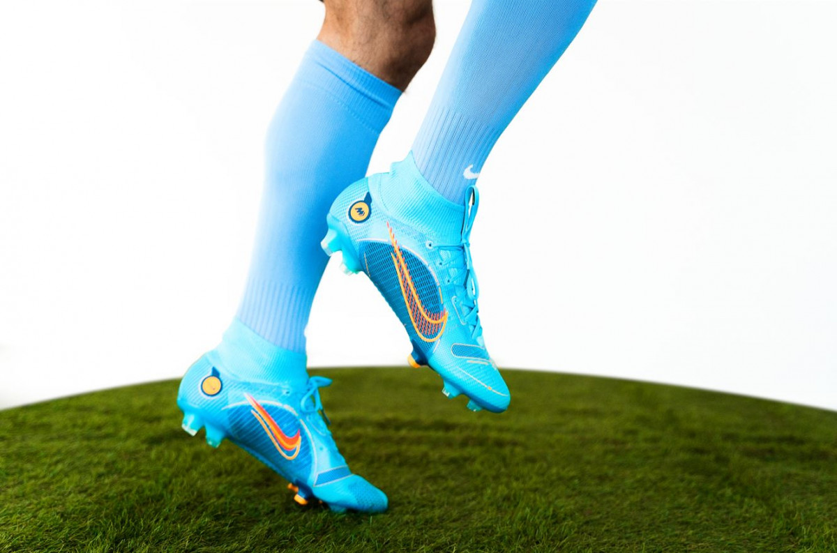 blue adidas soccer boots