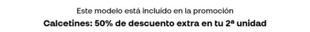 Promoción Calcetines 50% 2ª unidad ES