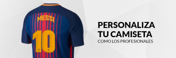 PERSONALIZA TU CAMISETA DEL FC BARCELONA
