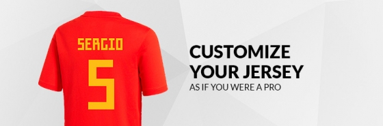 CUSTOMIZE YOUR SPANISH FEDERATION JERSEY