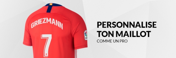 PERSONNALISE TON MAILLOT DE L'ATLETICO DE MADRID