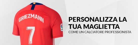 Personalizza la tua maglietta dell'Atletico Madrid