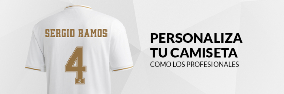 PERSONALIZA TU CAMISETA DEL REAL MADRID