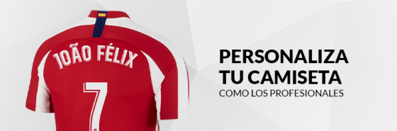 PERSONALIZA TU CAMISETA DEL ATLÉTICO DE MADRID