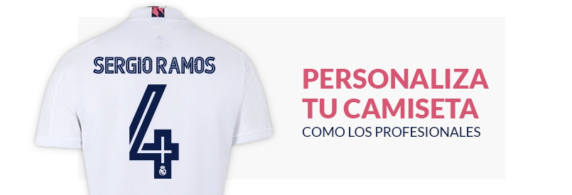 PERSONALIZA TU CAMISETA DEL REAL MADRID
