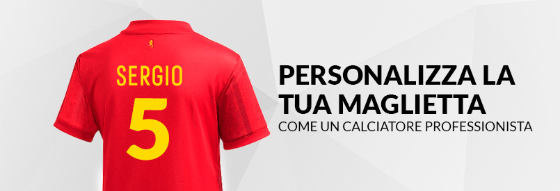 PERSONALIZZA LA TUA MAGLIETTA DELLA SPAGNA