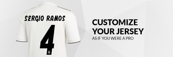 CUSTOMIZE YOUR REAL MADRID JERSEY