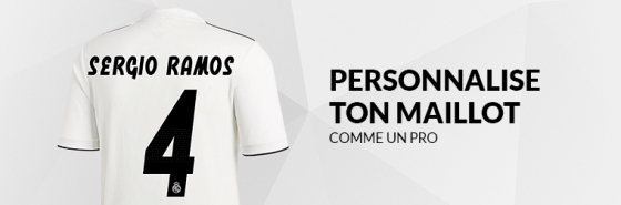 PERSONNALISE TON MAILLOT DU REAL MADRID