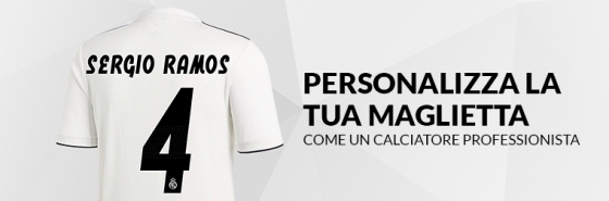 PERSONALIZZA LA TUA MAGLIETTA DEL REAL MADRID