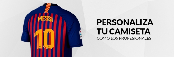 PERSONALIZA TU CAMISETA DEL FC BARCELONA