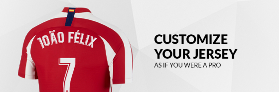 CUSTOMIZE YOUR ATLÉTICO DE MADRID JERSEYS
