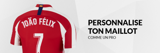 PERSONNALISE TON MAILLOT DE L'ATLETICO DE MADRID
