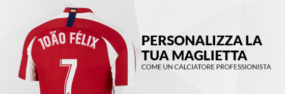 Personalizza la tua maglietta dell'Atletico Madrid