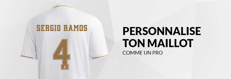 PERSONNALISE TON MAILLOT DU REAL MADRID