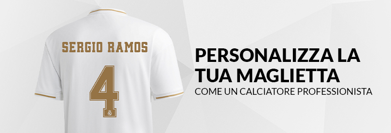 PERSONALIZZA LA TUA MAGLIETTA DEL REAL MADRID