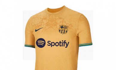 Weqenqing 2021 New Barcelona Mens Football Training Suit Half Zipper Long-sleeved Football Sportswear Breathable Competition Team Uniform Sportswear 