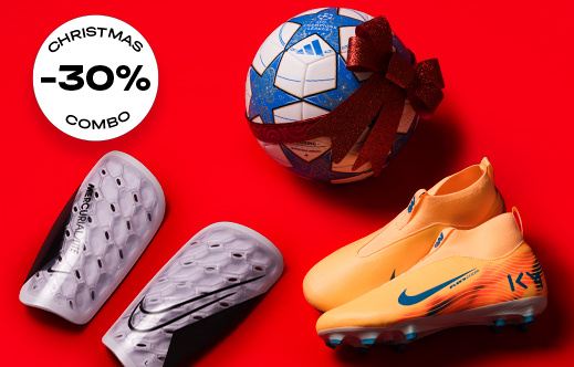 Balls and Shin Guards: -30%  when you buy boots.