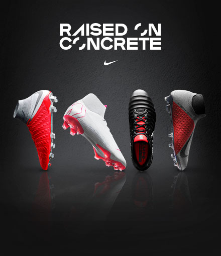 Nike Raised on concrete