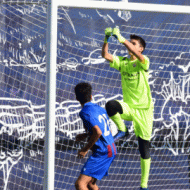 Malla SP Fútbol Larga Térmica Niño Azul Celeste - Fútbol Emotion